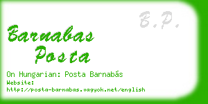 barnabas posta business card